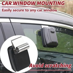Lifronkit Car Window Punch Button Lock Box, Black Portable Car Key Lock Box, …
