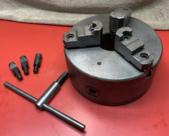 Used 7-3/4″ Rohm D1-4 3-Jaw Scroll Lathe Chuck Made in Germany #200 South Bend