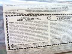 NEW 5# 1/8″ CERTANIUM 705 P12370 maintenance repair arc welding rod electrode
