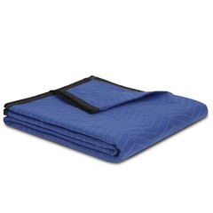 12 Pack Moving Blankets 80″ x 72″ Pro Economy Blue Shipping Furniture Pads