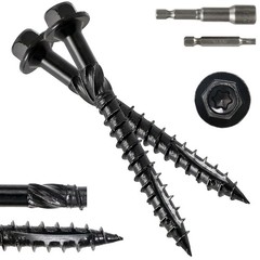 Rust Resistant Hex Head Wood Structural Lag Screws 50 Pack Wood Timber Screws