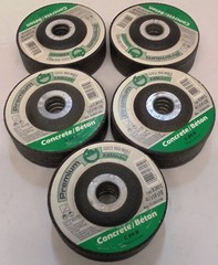PREMIUM GRINDING WHEEL, D247C, 4 1/2 X 1/4 X 7/8, TYPE 27, 13300 RPM, LOT OF 25