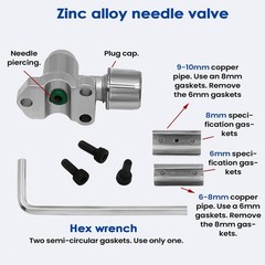 2x Fridge Bullet Piercing Valve For Copper Pipe 1/4 /, 5/16 , 3/8, Refrigeration