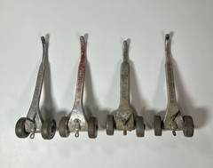 Vtg Lot 4 Marshalltown Skate Wheel Joint Raker Tool Bricklayer Masonry