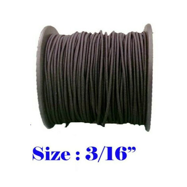3/16″ x 30 Ft Premium Marine Grade Bungee Shock Stretch Cord UV Black 10 Yards