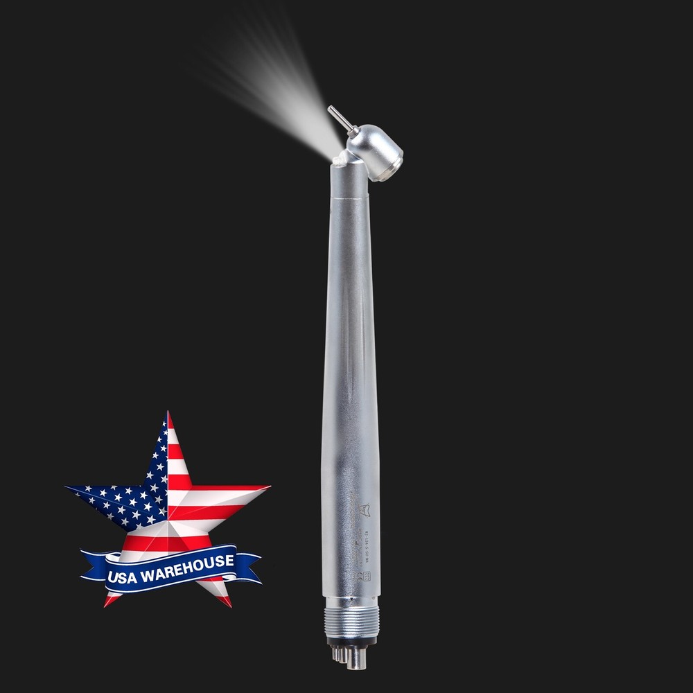 NSK Style Dental LED E-generator 45° Degree/ High Speed No-LED Handpiece 4 Hole