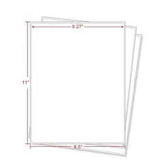 100 Full Sheet Shipping Labels 8.5×11 Self Adhesive Blank Paper for Laser Inkjet