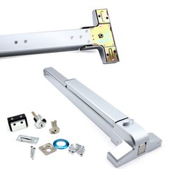 Door Push Bar Panic Exit Device with Lock Commercial Emergency Door Hardware New