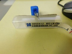 OSG 0.4mm Diam 0.3mm LOC 2 Flute Solid Carbide Ball End Mill 3050412