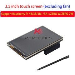 3.5 Inch Touch Screen 125MHz SPI LCD Display Fan for Raspberry Pi 4B/3B/Zero W