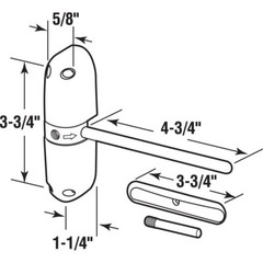 Kc16hd Safety Spring Door Closer “ Easy To Install To Convert Hinged Doors To Se