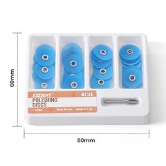 40Pcs Dental Composite Finishing Polishing Discs assorted kit 12/14mm+Mandrel