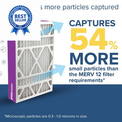 Filtrete 20x25x4 Air Filter MERV 12, MPR 1550 Certified Asthma 20x25x4, White