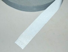 King Tech 8001-1 Reflective Sew On Safety Fabric Strip 1in x 30ft Silver Gray