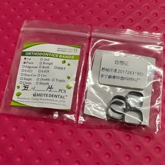 10Kit/40pcs Dental Orthodontic 1st Plain Molar Bands Single Band Brace #29-44+