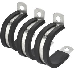 12 Pack Stainless Steel Cable Clamps 1 Inch Rubber Cushioned Insulated Clamp …