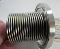Stainless Steel Expansion Bellows Thermal HO, Laboratory Instrumentation 1/4-20