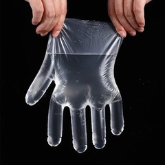 100/200/400pcs Food Grade Disposable Vinyl PVC Gloves for Kitchen Garden