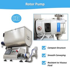 10-50000ml Rotary Pump Filling Machine Liquid Paste Filler 80L Mixing Hopper110V