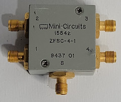 MINI-CIRCUITS ZFSC-4-1 Gold 15542 SMA 4 Way Splitter Cable Connector Module