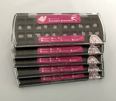 10 Packs Dental Ceramic Brackets 022 MBT 345 Hooks 20pcs per pack White Color