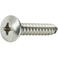 #4 Truss Head Sheet Metal Screws Self Tapping Phillips Stainless Steel All Sizes