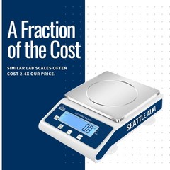 Scientific Lab Scale 15 kg x 0.1 g Digital Balance with Calibration Certificate