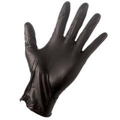 Disposable Nitrile All Purpose Gloves, Pack of 100, X-Large, Black