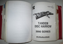 Krause Disc Harrow Operators / Parts Manuals & Dealers Binder LOT of 18 1970/80s