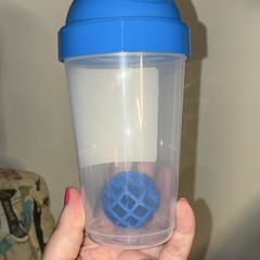 Set of 3 Touch Up Cup Rapid Mixing Paint Cup 13 fl oz Blue/Clear w/ Lid & Ball