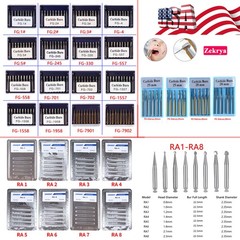 Dental Tungsten Carbide Bur FG RA CA HP Drills Burr For High/Low Speed Handpiece
