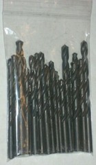 1 lb Black Oxide Drill Bits High Speed Metal Drilling Various Size Jobber Length