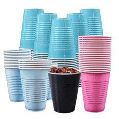 100 Pack Disposable Plastic Cups 12 oz Drinking Cups BPA Free For All Occasions