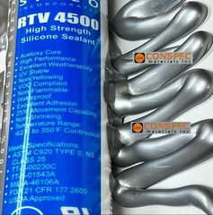 Silicone Sealant ALUMINUM High Temp (1) Tubes 10-oz Food Grade caulk Adhesive