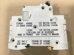 Merlin Gerin Multi9 C60N C2 Circuit Breaker 2A 480V Type C 2 Pole #0061D22PR5