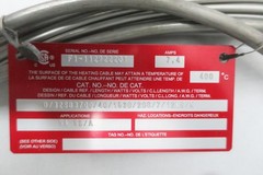 Pyrotenax D/32SB3700/40/1530/208/7/12LS/X Heating Cable 7.4a 400c 40ft