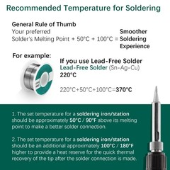 60W Digital Soldering Iron Station Kit with Helping Hands, 6 Tips, Solder & Tool