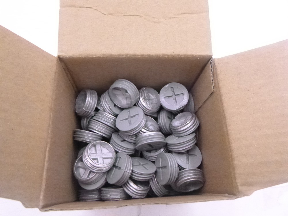 100 Pack Topaz Weatherproof Gray Closure Plug 1/2″ WP50