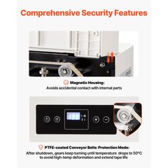 Uimoso Continuous Band Sealer for 0.32-0.47 in Seal Width Heat Sealing Machine