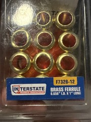 0.656 Inch ID x 1.0 Inch Ferrules (12/PK) – F7328-12