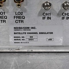 NES SCS Noise/Com Satellite Multi Channel Simulator Fading Emulator Unit 1