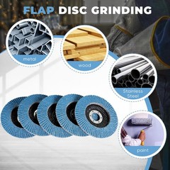50Pcs 5″ Flap Discs 40 Grit Zirconia Sanding Grinding Wheels for Angle Grinder