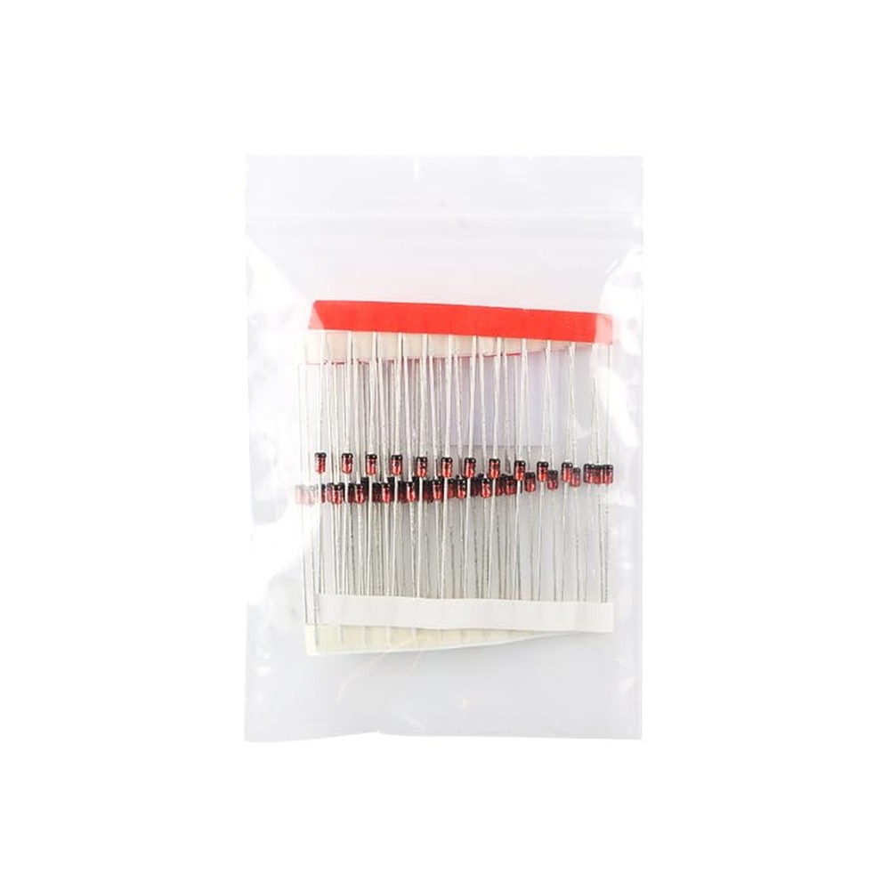 100Pcs 1N4733A Zener Diodes – 1W 5.1V DO-204AL Efficiency Diode for Power Rec…