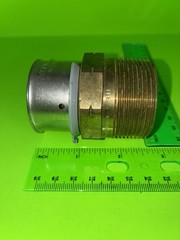 1-1/2 Pex Press x 1-1/2 Male Threaded Adapter Brass Viega MPT