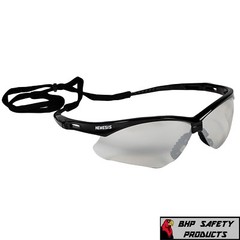 3 PAIR KLEENGUARD NEMESIS SAFETY GLASSES INDOOR/OUTDOOR MIRROR BLACK FRAME 25685
