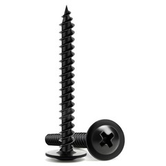 Wood Screws 11/2 Inch, 70 PCS Premium Phillips Truss Head Black Wood Screws, …