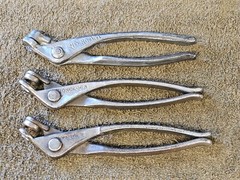 3 ATS Monolock Cleco Pliers Aviation Tool Sheet Metal Aircraft 7″ Fastener Lot