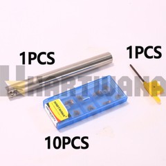 End Mill Holder 16mm 2 Flute Indexable Square Shoulder APKT Insert APKT1003PDTR