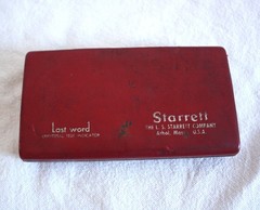 Starrett Last Word 711-F dial indicators (qty. 2) with cases and repair manual