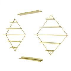 Rhombus?Nail?Polish?Racks, Wall-mounted Nail Polish Racks, 5-tier Display Racks